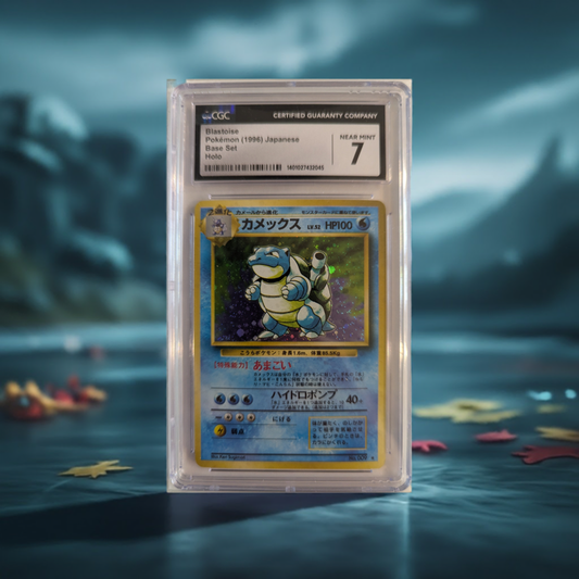 Blastoise Pokémon (1996) Japanese Base Set Holo CGC 7